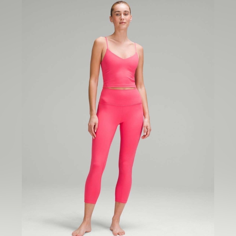 NWT Lululemon Align Cropped Cami Tank A/B Cup Glaze Pink Size 8 - Picture 6 of 11